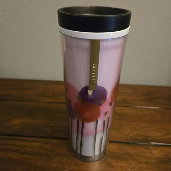 Starbucks Pink and Purple Floral Tumbler - Picture 4 of 6
